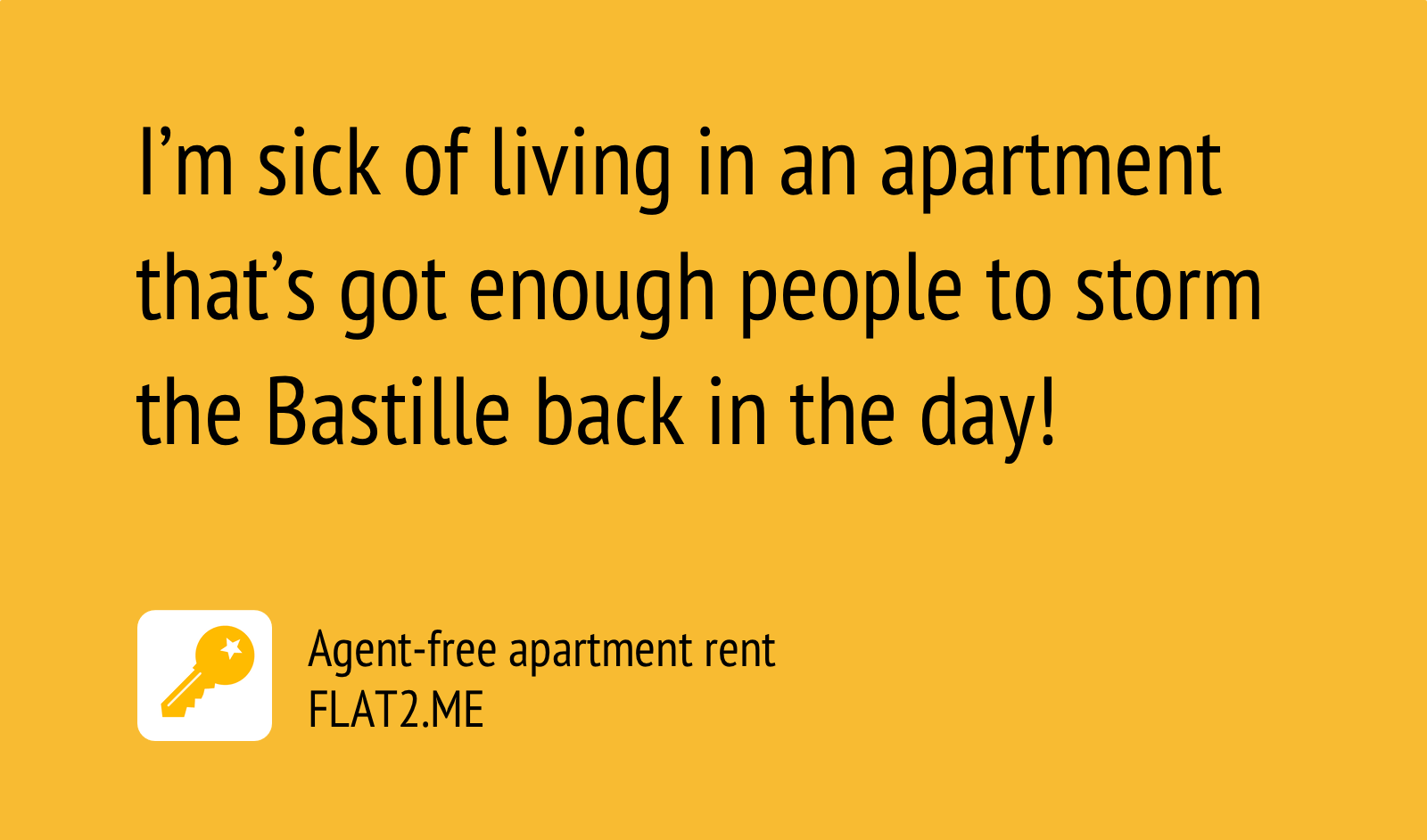 Agent-Free Rentals mobile app: funny user quote